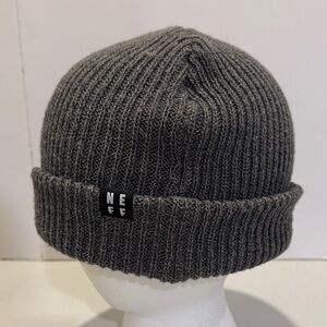 Neff Charcoal Ribbed Beanie